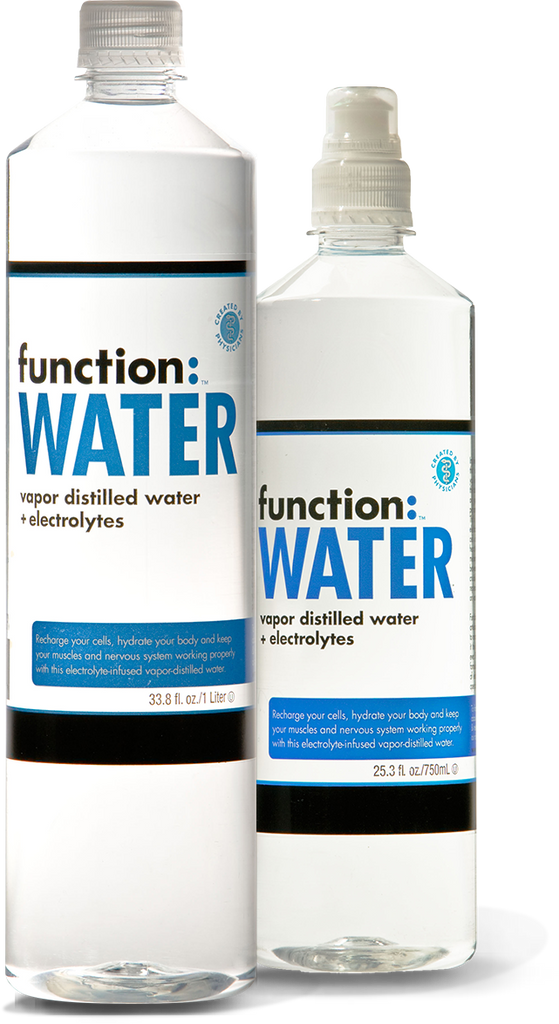 function: WATER (electrolyte enhanced, vapor distilled)